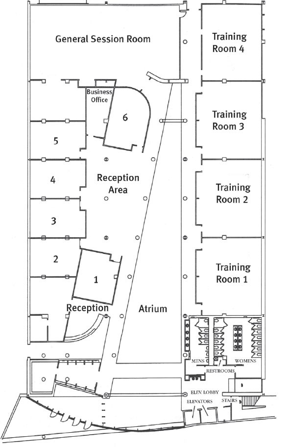 Conference center floor plan